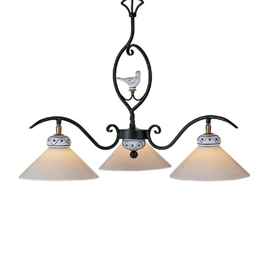 Förtrollande taklampa PROVENCE CHALET med 3 ljus