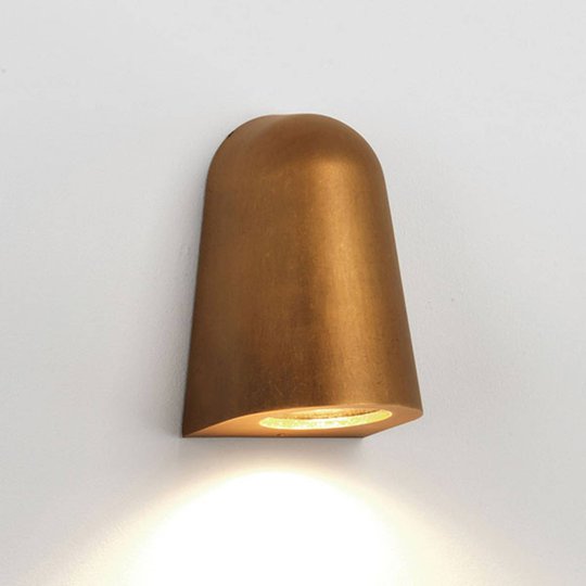 Astro Mast Light utomhusvägglampa antikmässing