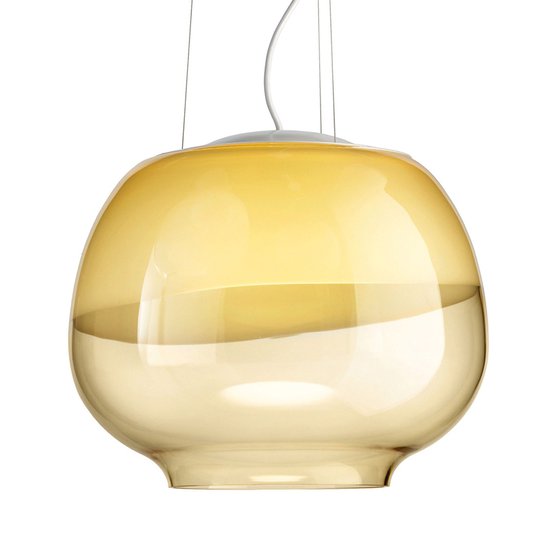 Designerhänglampa Mirage SP, bärnsten