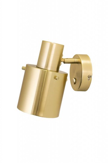 Clark 1 vägglampa (Mässing/guld)