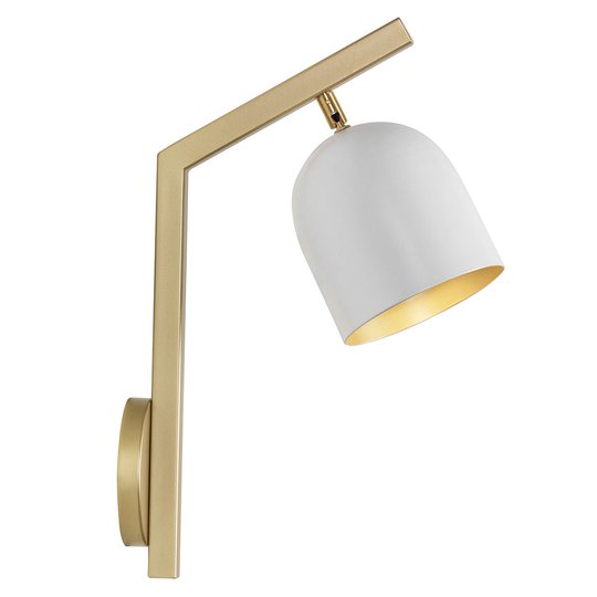 LED-vägglampa Dome stativ avbruten vit