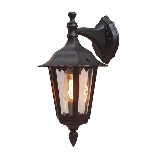 Utomhusvägglampa Firenze, hängande, 36cm, svart