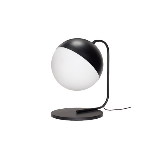 Klotgolvlampa/ bordslampa stor svart, Hubsch