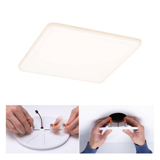Paulmann LED-panel Veluna kantig CCT 18,5 cm
