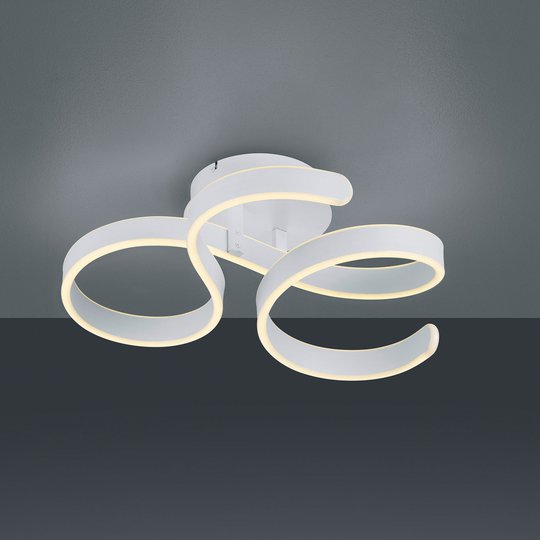 LED-taklampa Francis vit matt
