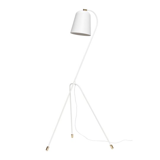 Golvlampa Hubsch matt (Vit)