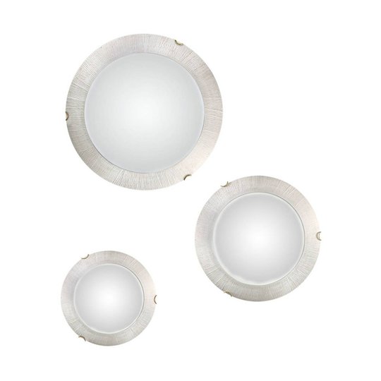 Vägglampa Moon Sun, vit, Ø 30 cm
