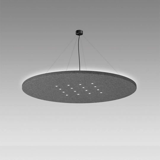 LEDWORKS Sono-LED Round 16 pendel 930 38° grå