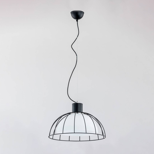 Pendellampa Bonny, burskärm med glasdiffusor
