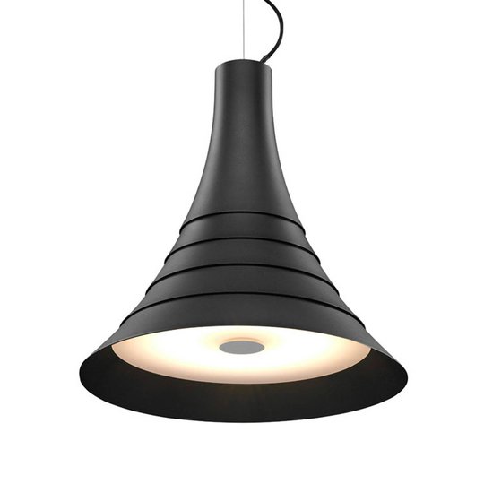 SLV Bato 45 LED-hänglampa svart Ø45 cm