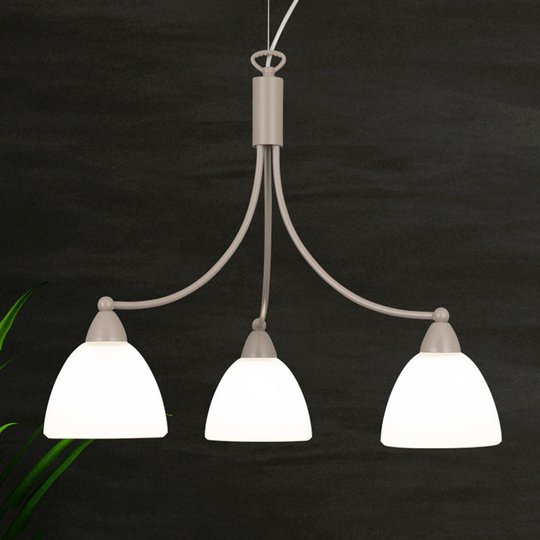 Hänglampa 1795/3 vit satinerad, havana beige