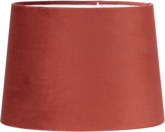 Sofia Lampskärm Sammet Rost 30cm (Röd)