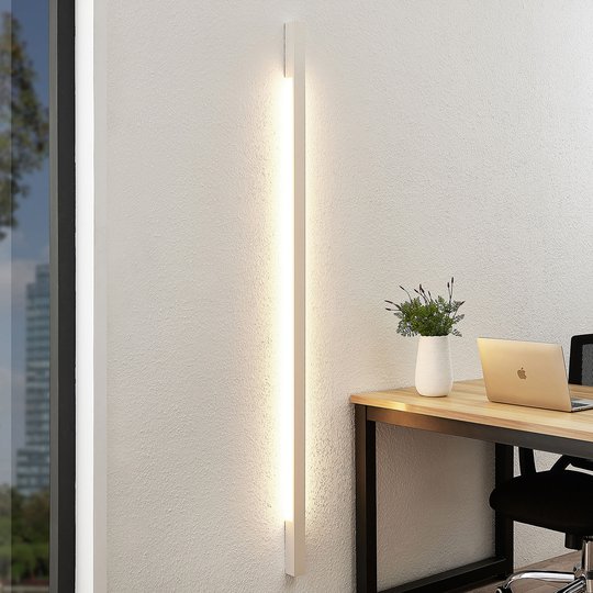 Arcchio Ivano LED-vägglampa, 170 cm, vit