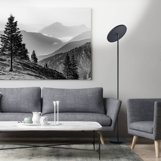 BANKAMP Solid LED-golvlampa med dimmer, svart