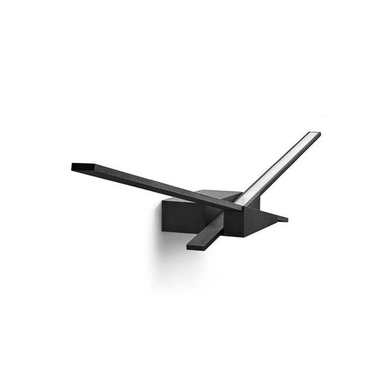 Antracitfärgad LED-vägglampa Wings