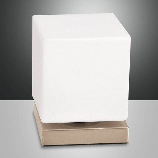 Med touch-dimmer – LED-bordslampa Brenta guld