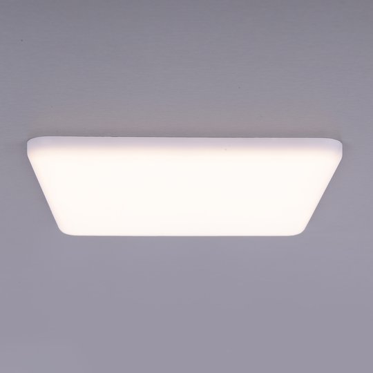 LED-inbyggnadslampa Sula, kvadratisk, IP66 21,5 cm