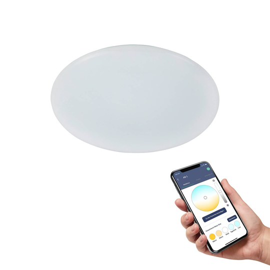 EGLO connect Totari-Z LED-taklampa, vit 38 cm