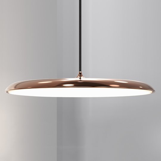 Artist 40 - platt LED-taklampa, koppar