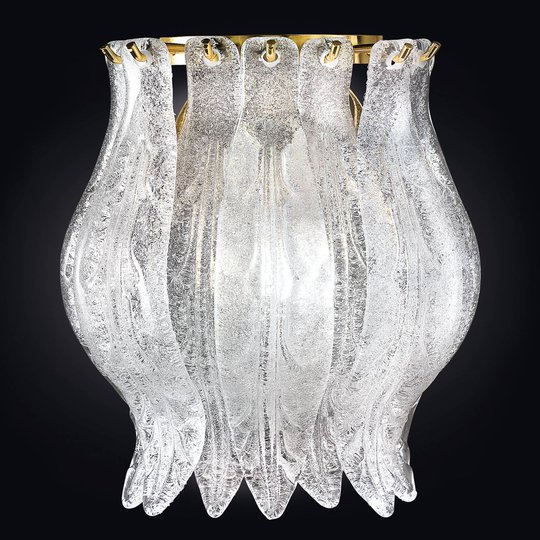 Vägglampa Petali med Muranoglas 19 cm