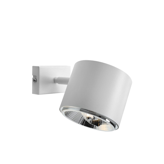 Bot vägglampa (Vit)