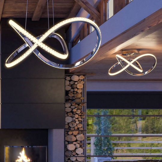LED-taklampa Abro, 1 lampa, dimbar i tre steg