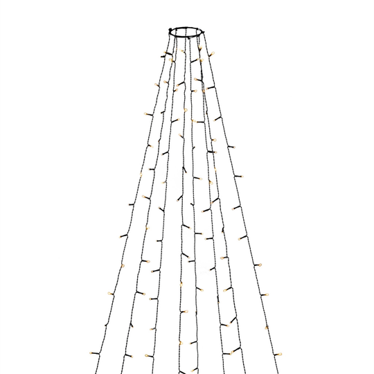 Julgransslinga 400 LED (Svart)