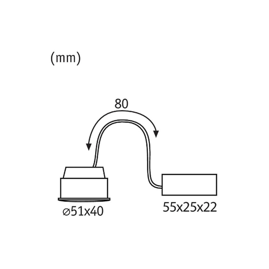 Paulmann Coin Base LED 3-step-dim 100° 5W 3 000 K