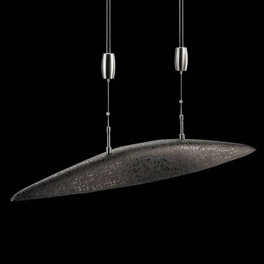 LED-hänglampa Shine böjd med dimmer