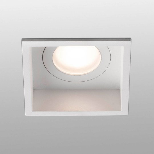 Inbyggnadsspot Hyde 1 lampa ram kantig IP44 vit