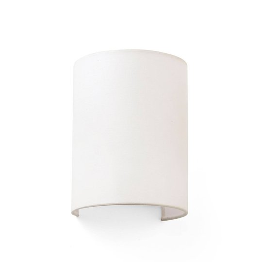 Vägglampa Cotton, kupad, 20 x 15 cm, beige