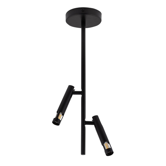 Takspot Leda Mini 2, 2 lampor, svart