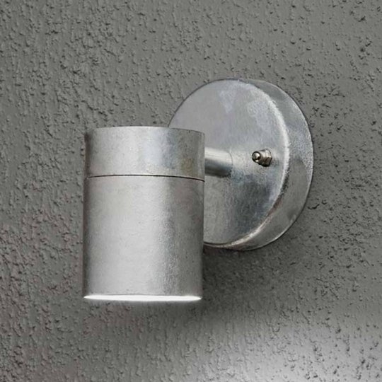 Utomhusvägglampa Modena, 1 lampa, stålfärgad