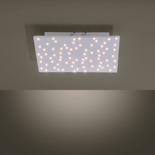 LED-taklampa Sparkle, justerbar vitfärg, 30x30 cm