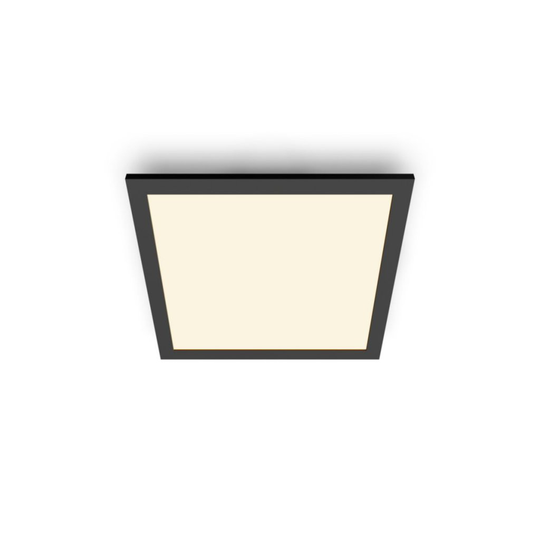 12W Panel Dim Svart kallvitadrat