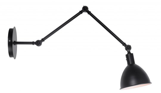 Lisa lång vägglampa (Svart)