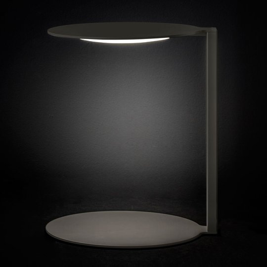 Oluce Duca - mörkgrå LED-designerbordslampa
