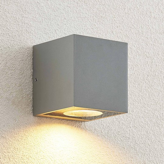 Arcchio Tassnim utomhusvägglampa, silver 1 lampor