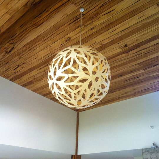 david trubridge Floral hänglampa Ø 80 cm vit