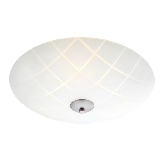 Taklampa Ruta av glas, Ø 43 cm