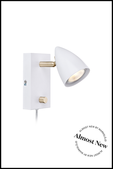 ALMOST NEW - CIRO WALL 1L WHITE/BRASS