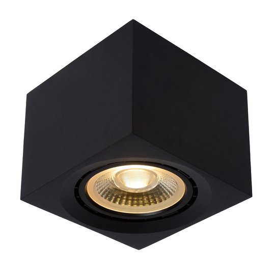 LED-takspotlight Fedler kantig svart
