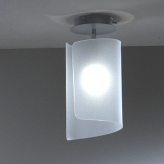 Satinerad, drömlik taklampa Papiro
