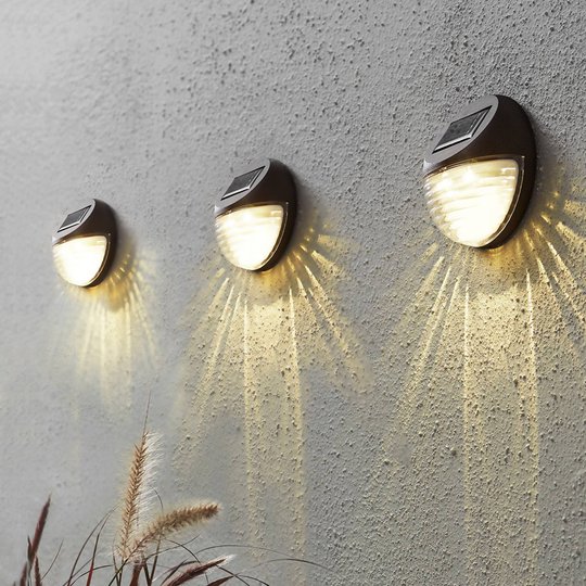 Fency - LED-solarvägglampa i set om 3