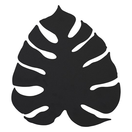 LED-vägglampa Monstera som blad, svart