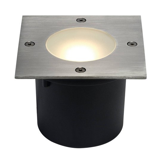 SLV Wetsy Disk LED-markspotlight, kantig