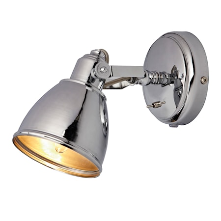 Fjällbacka Vägglampa Krom