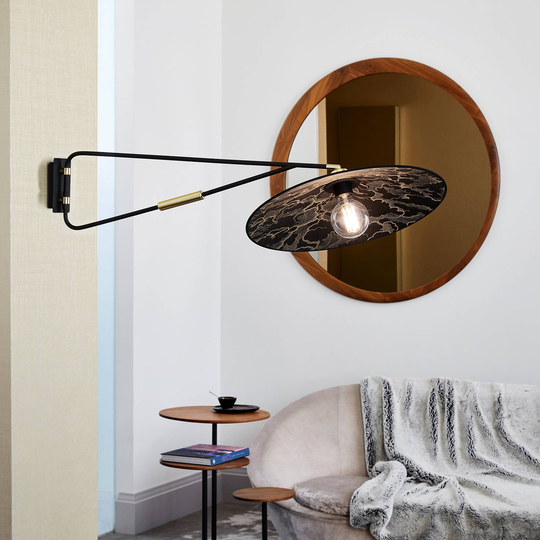MARKET SET Gatsby vägglampa arm lutbar svart