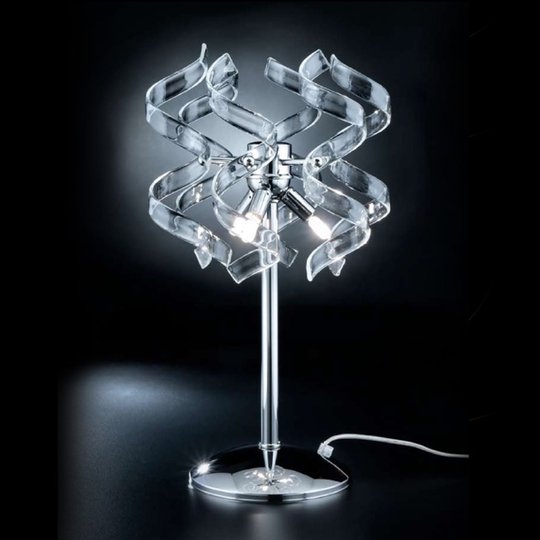 Ovanlig bordslampa CRYSTAL