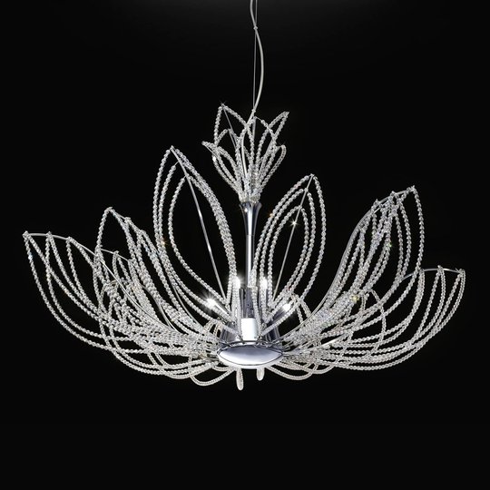 Opulent hänglampa Girasole i blomform